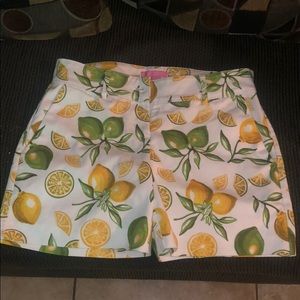 Lemon print shorts